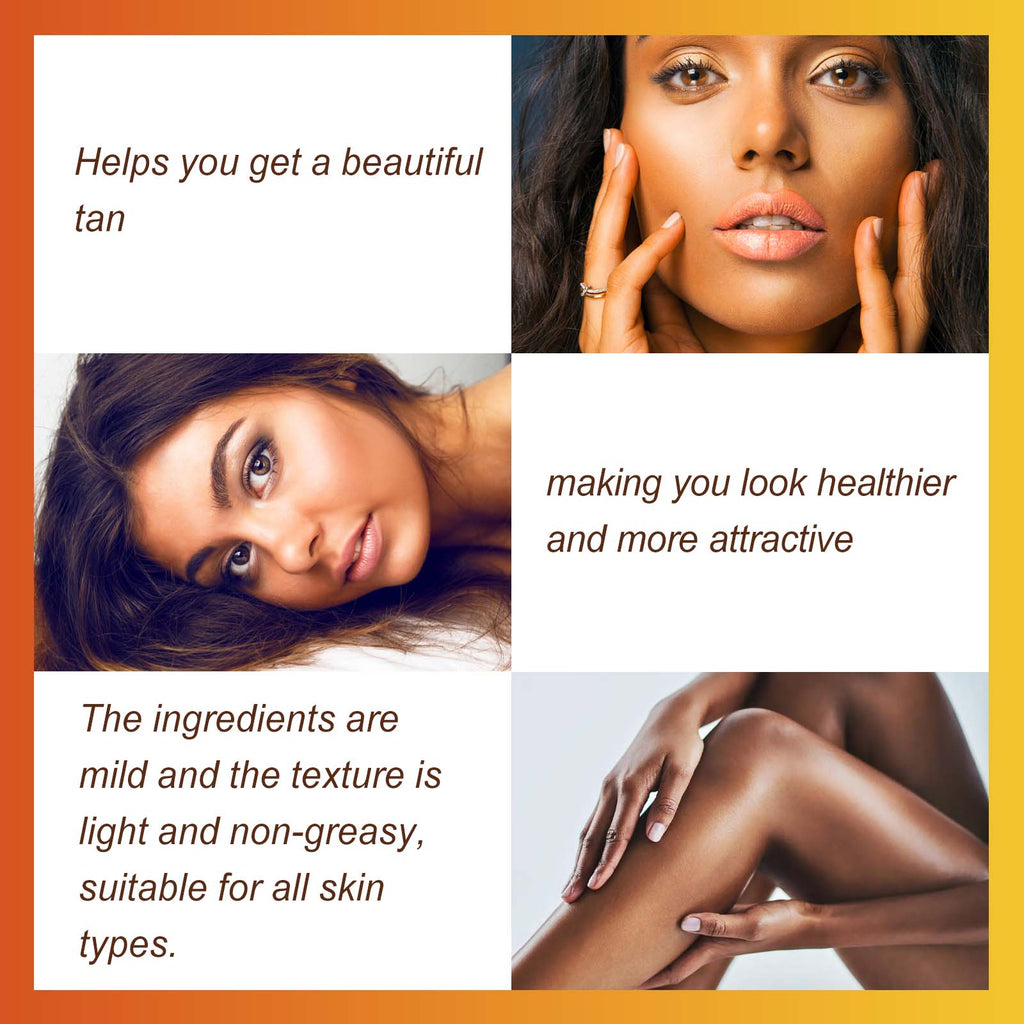 EELHOE Tanning Cream, Quick Tan Natural Comfort Tan Non-Greasy Moisturizer