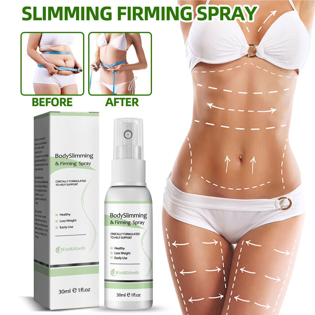West&Month Body Slimming & Firming Spray, Slimming Body Firming Tummy And Arms Light Body And Body Massage Lotion