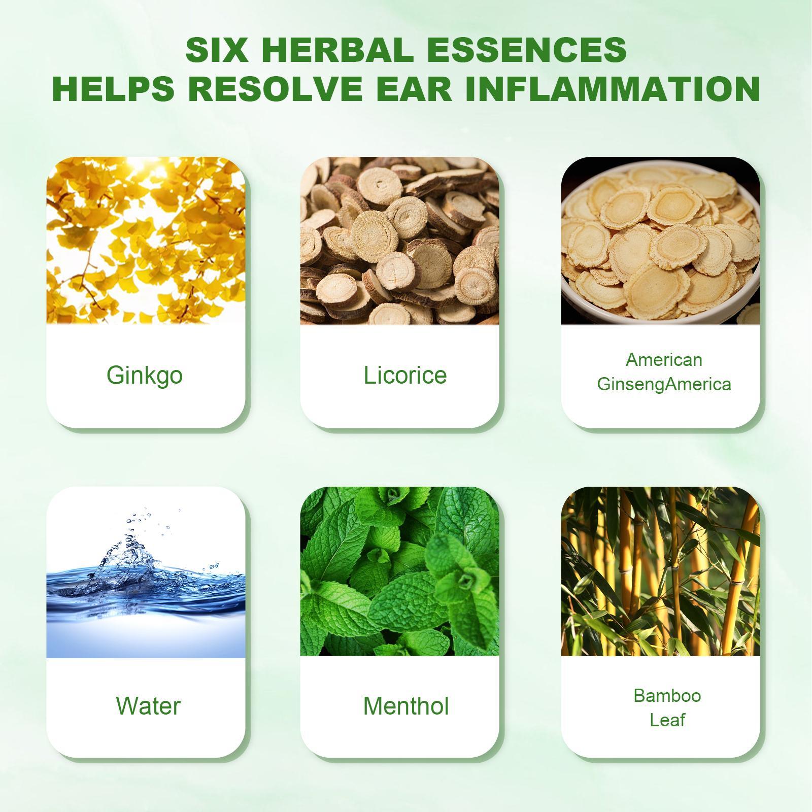 Erlebao Ear Soothing Health Care Ear Drops, Relieve Inner Ear Blockage And Tinnitus Discomfort