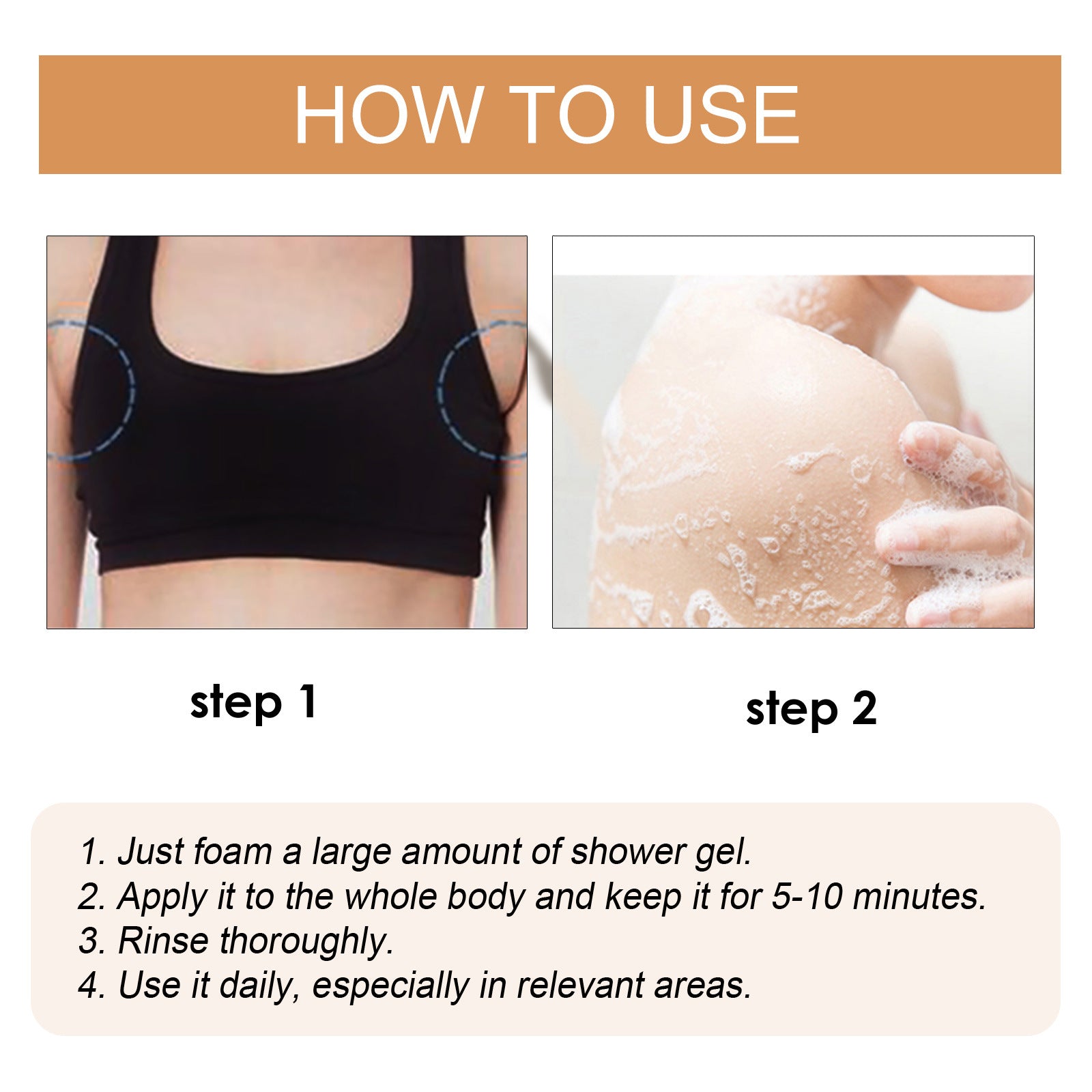 EELHOE Ginger Lymphatic Body Shaping Body Wash, Cleans And Relieves Lymphatic Swelling, Slimming And Firming Skin