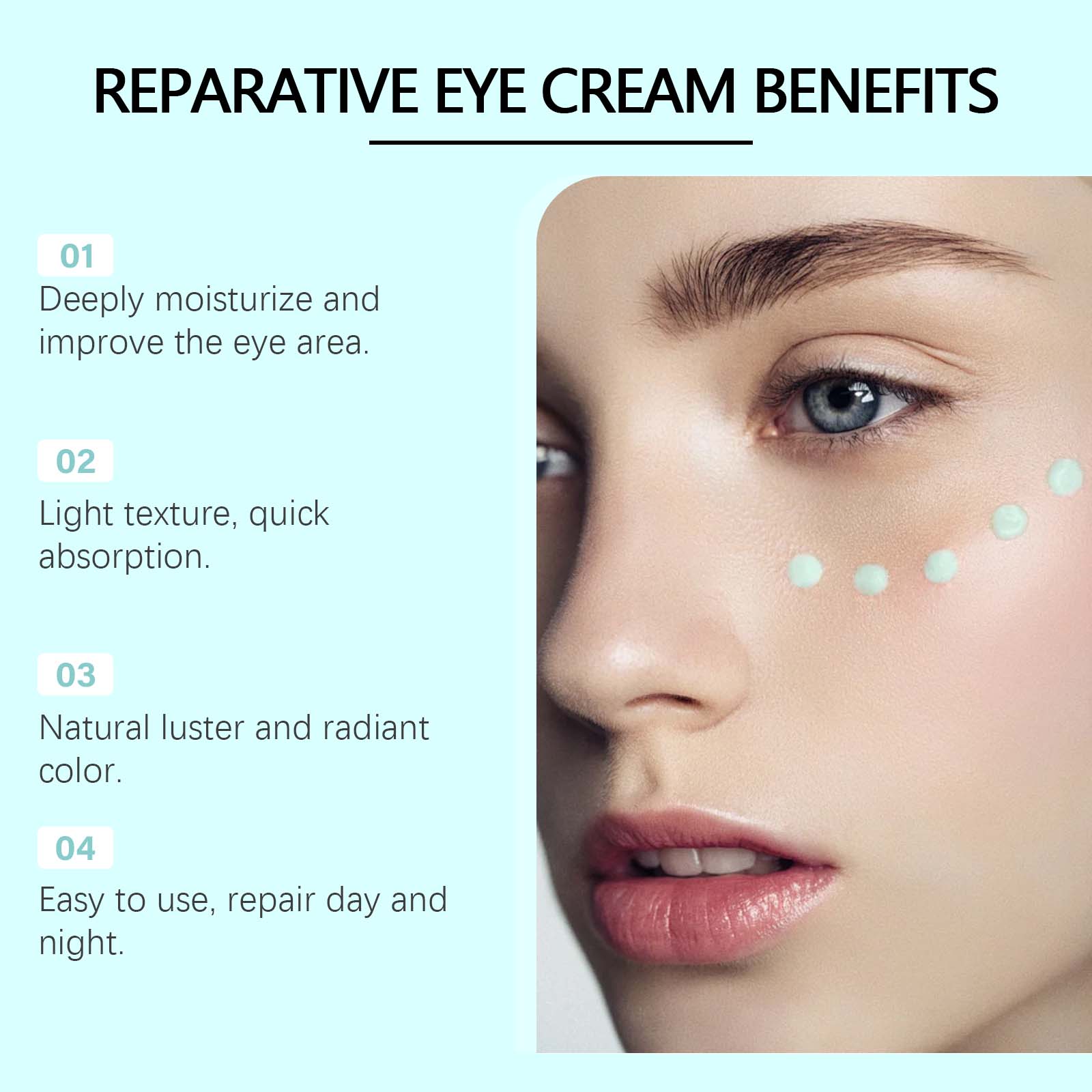 Hoygi Light Fine Lines Repair Eye Cream Firming Repair Dark Circles Light Fine Lines Moisturizing And Hydrating Eye Cream