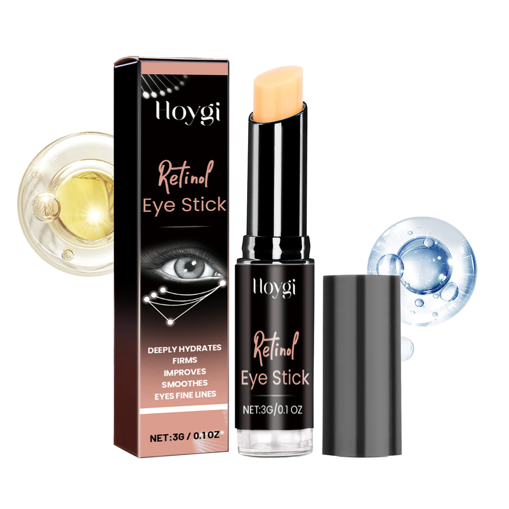 Hoygi Retinol Eye Stick, Brightening And Firming Skin Around Eyes Fade Eye Lines Dark Circles Anti-Aging Eye Cream