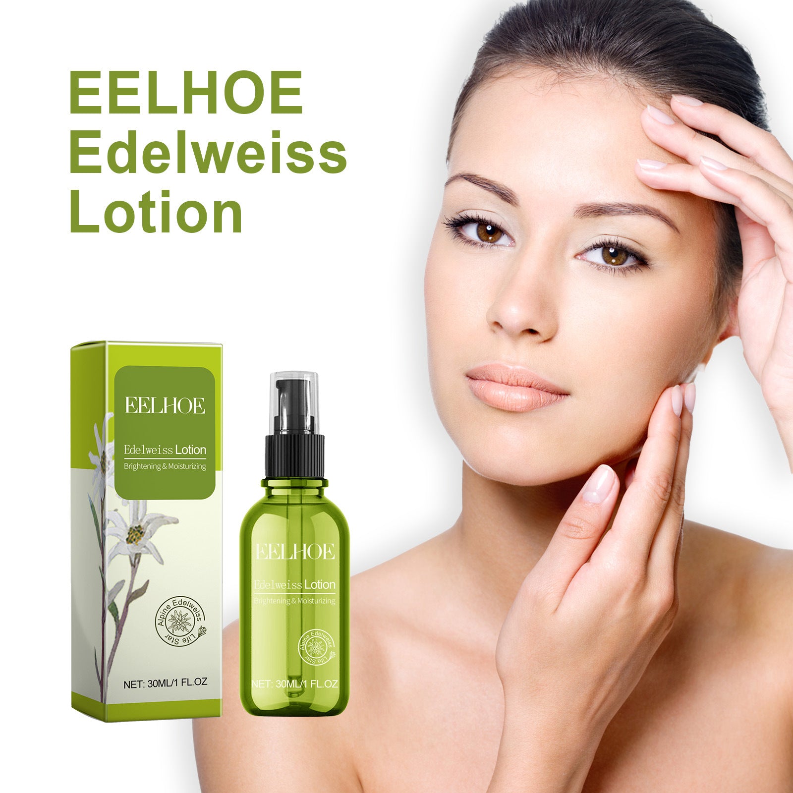 EELHOE Edelweiss Lotion, Moisturizing And Brightening Face Dull And Shiny Skin Moisturizing Lotion