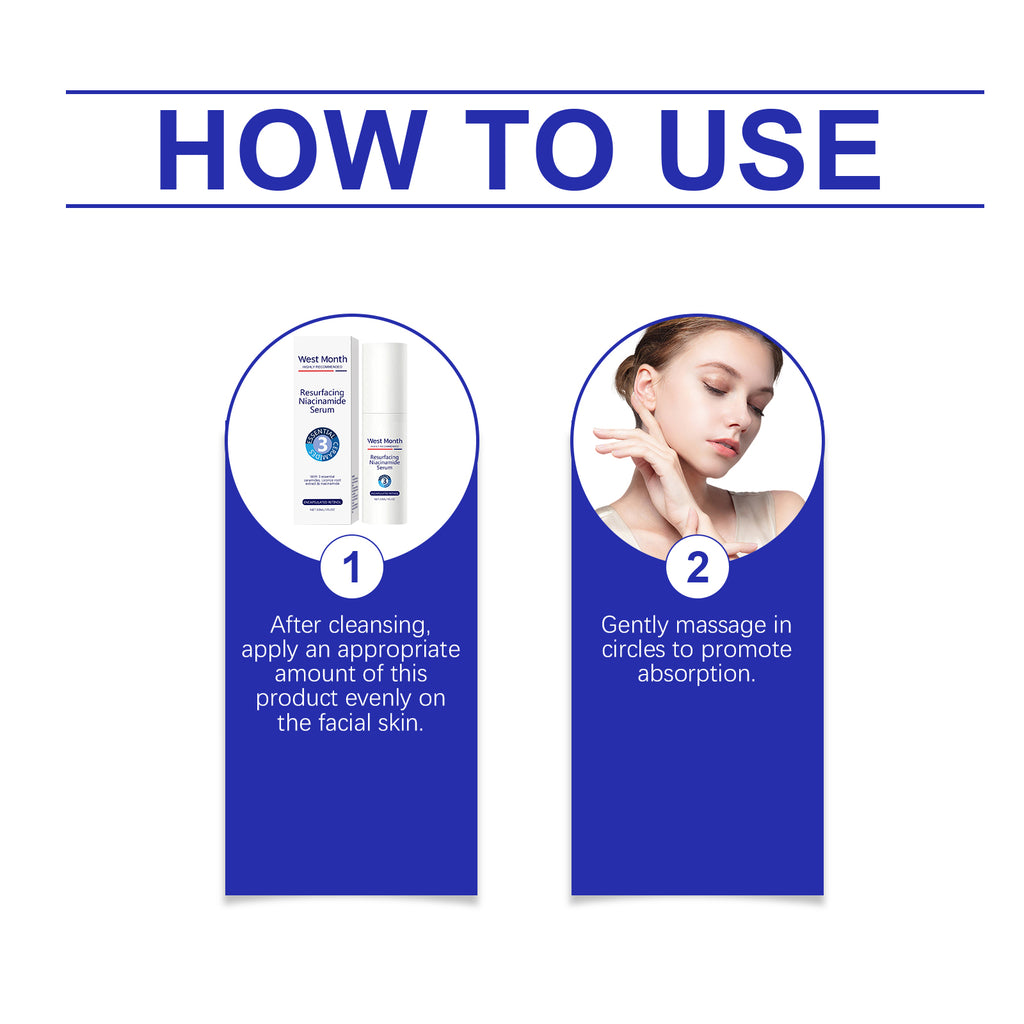 West&Month Nicotinamide Essence Emulsion, Nicotinamide Multi-Emulsion Hydrates, Moisturizes, Brightening, Silken And Tender Skin