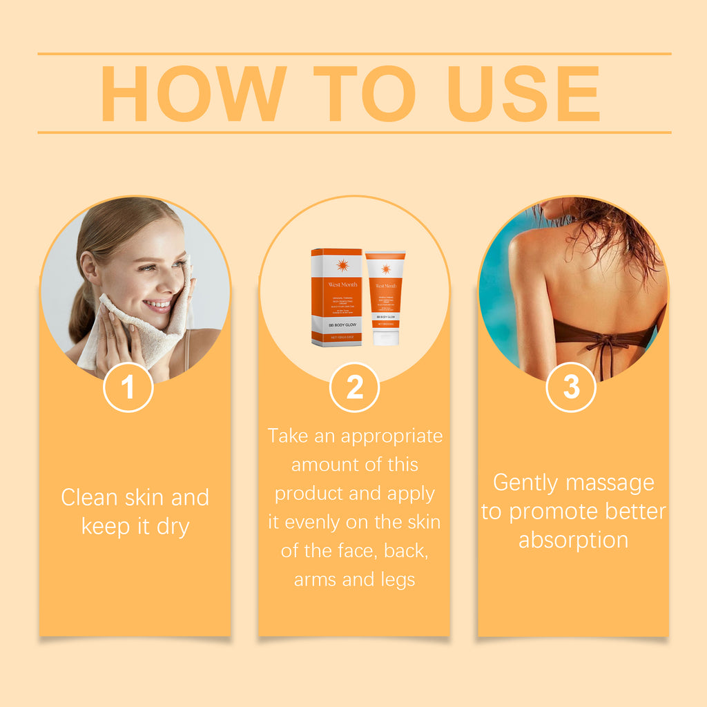 West Month Anti-Tanning Cream, Beach Anti-Tanning Cream For Tanning And Tan Skin Care Cream