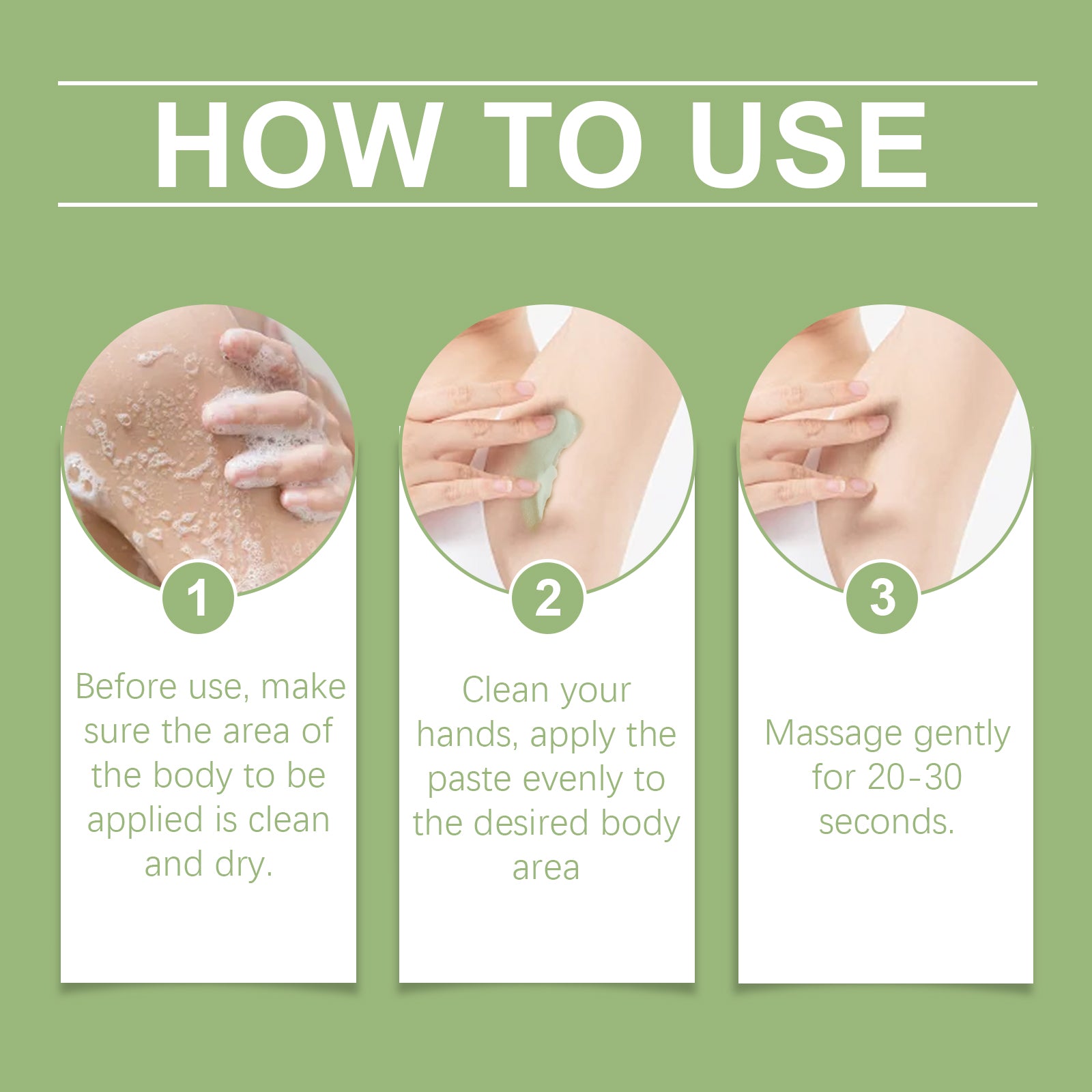 WIYUN Underarm Anti-perspirant Care Cream Cleans armpit sweat odor Refreshing and long-lasting body care cream