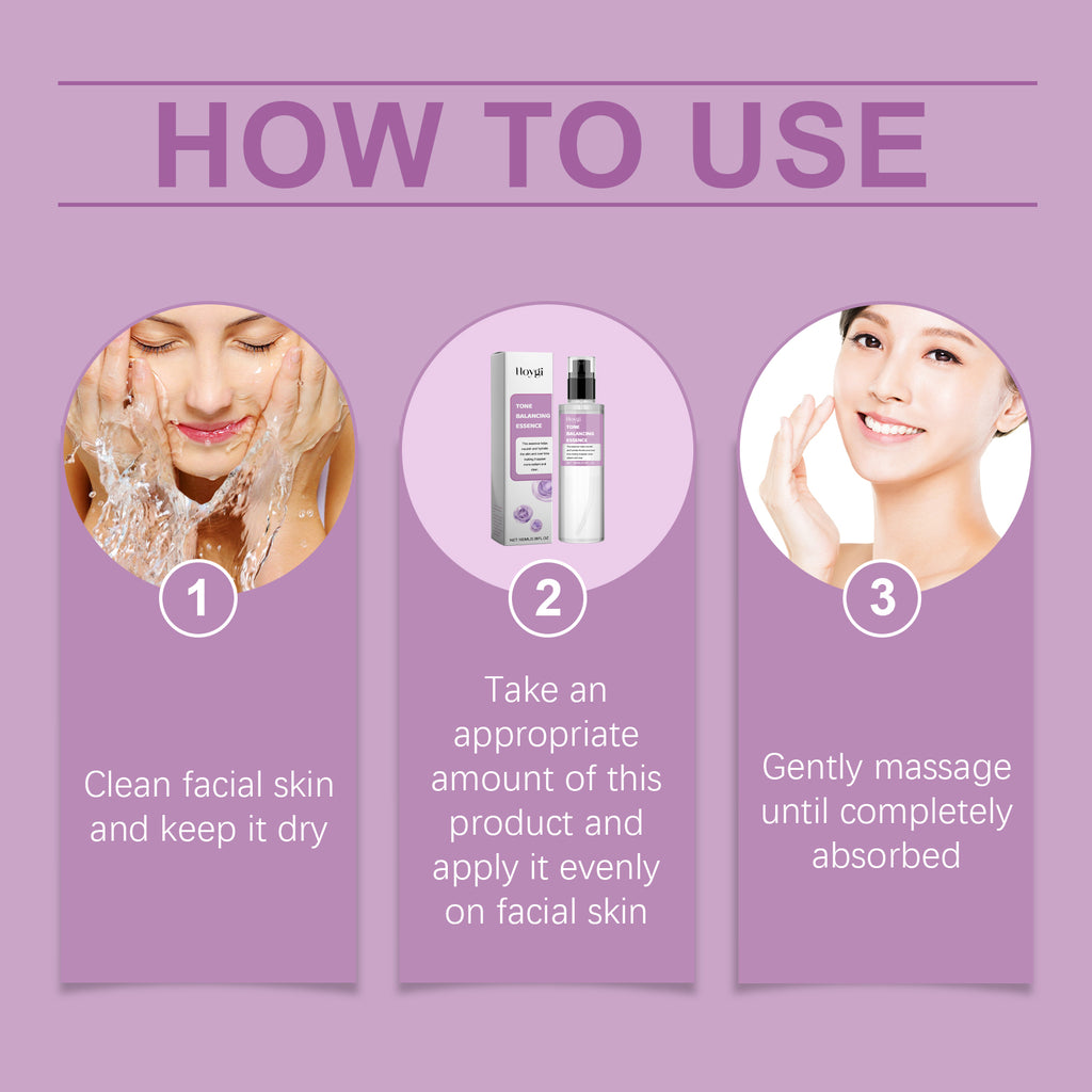 Hoygi Tone Balancing Essence, Desalination Moisturizing Facial Spots Moist Shine Bright Skin Essence