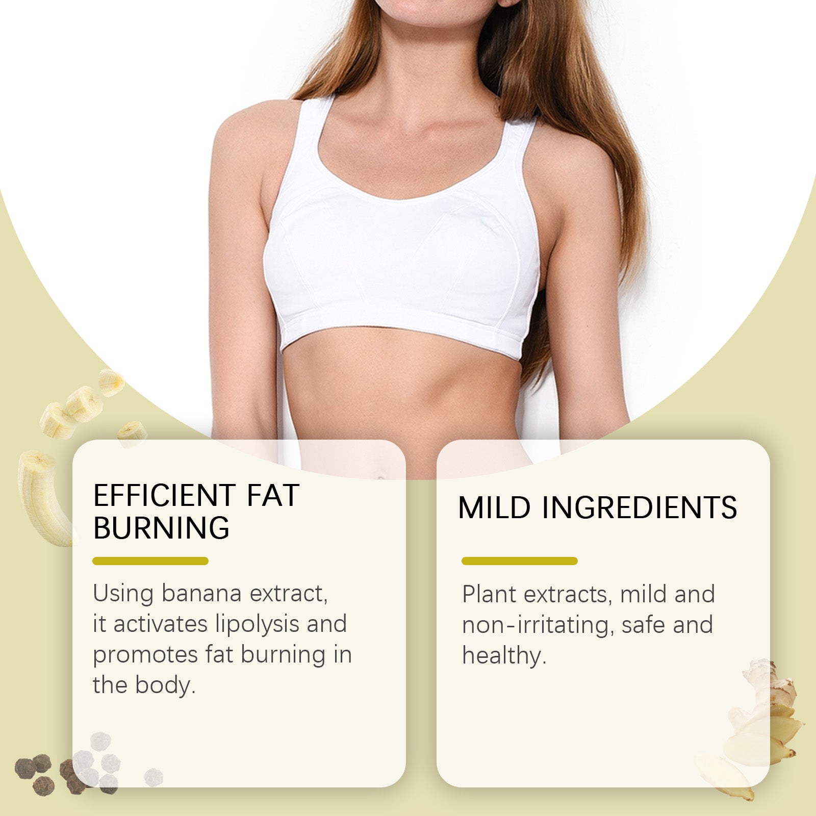 West&Month Banana Body Essential Oil Nourishes Waist Arm Light Skin Show Figure Massage Treatment