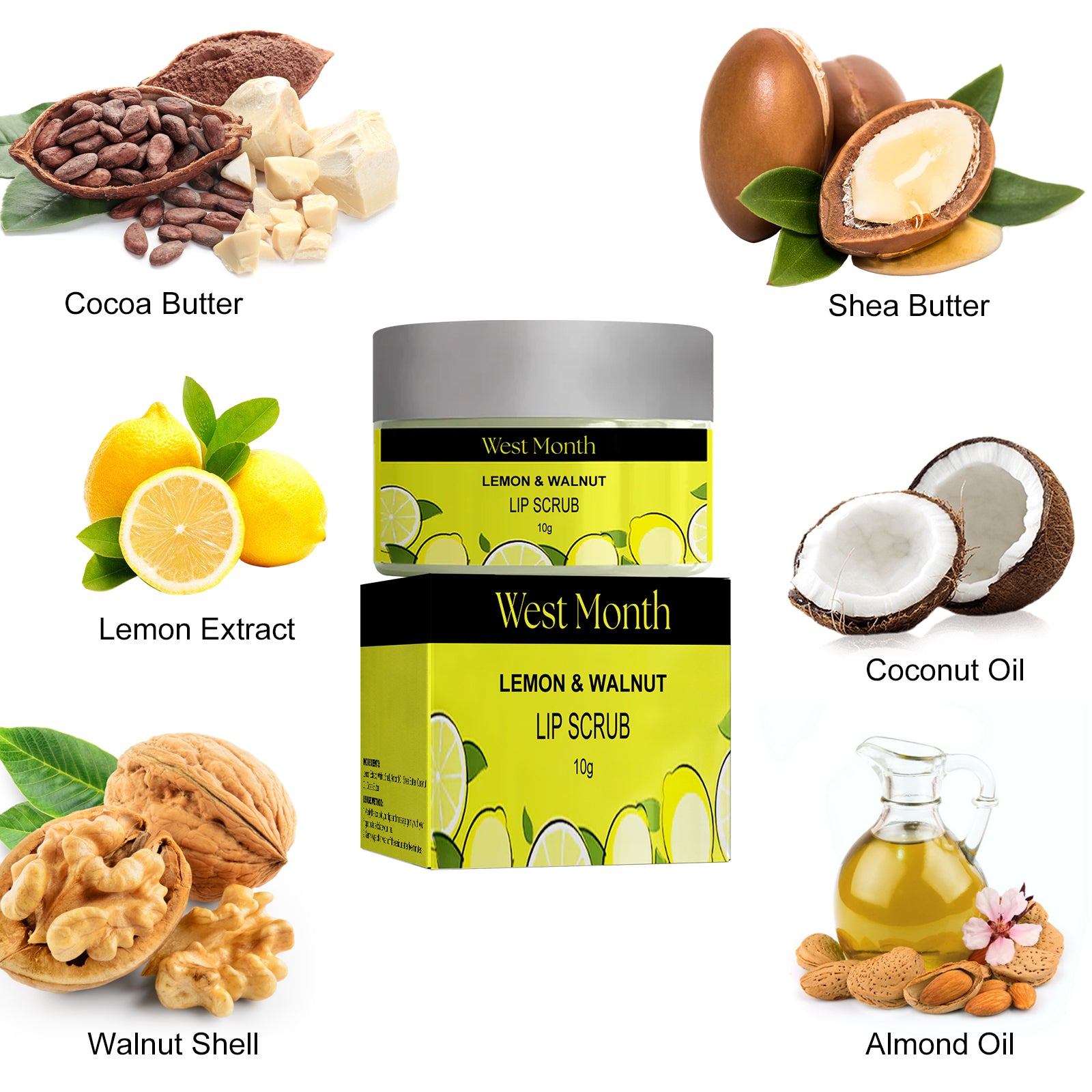 West&Month Lip Scrub, Fade Lip Lines Repair Dead Lip Skin, Prevent Dry And Crack Moisturizing Lip Balm