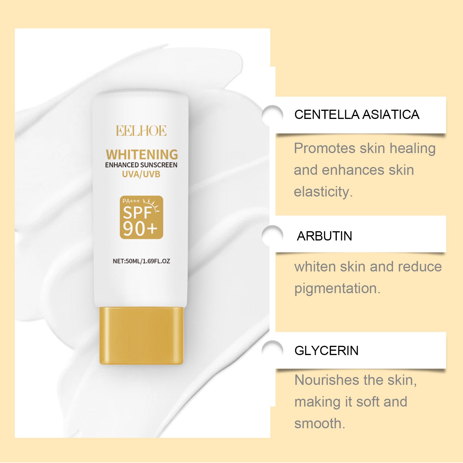 Eelhoe Skin Protection Cream For Summer Outdoor Skin Protection Uv Waterproof Moisturizing Cream