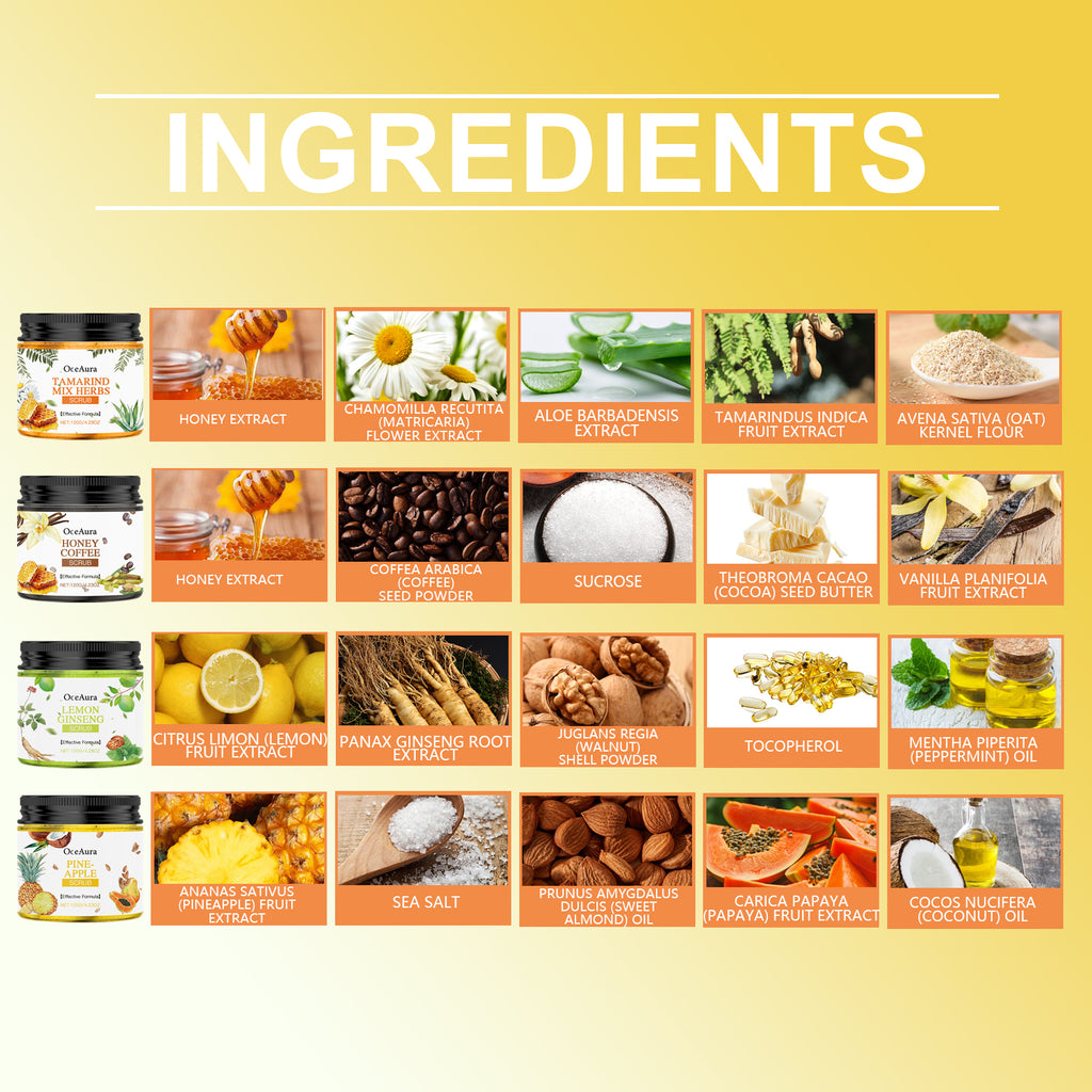 OceAura Body Scrub Moisturizes Gently, Cleanses, Hydrates And Hydrates All Over Skin Exfoliating Scrub