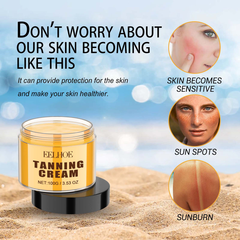 EELHOE Tanning Cream, Quick Tan Natural Comfort Tan Non-Greasy Moisturizer