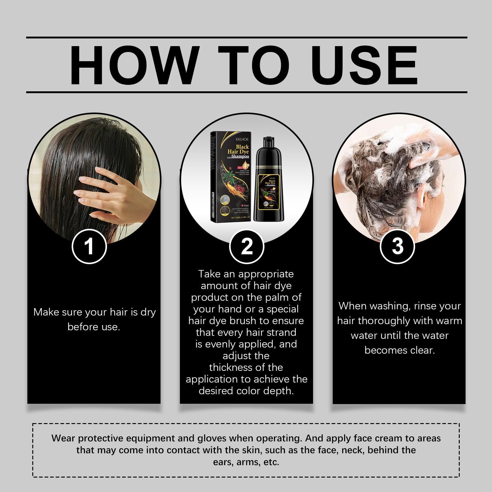 Ierhe Natural Brown Hair Care Plant  Homemade Cleansing Herbal Moisturizing Shampoo