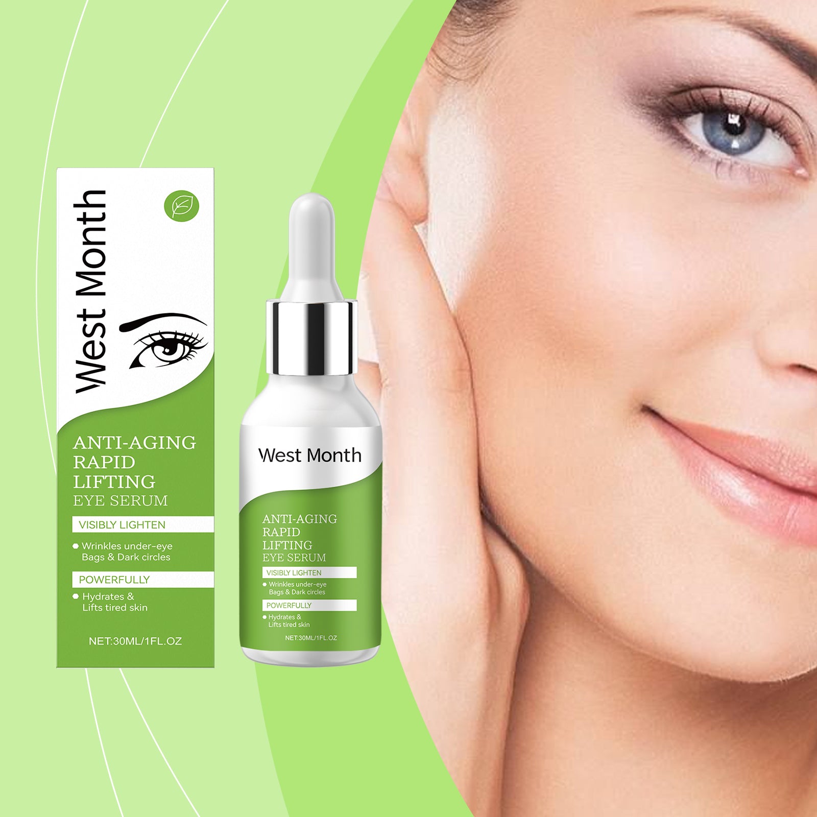 West&Month Eye Essence Moisturizing Light Line Lift Eye Skin Moisturizing, Hydrating And Firming Essence
