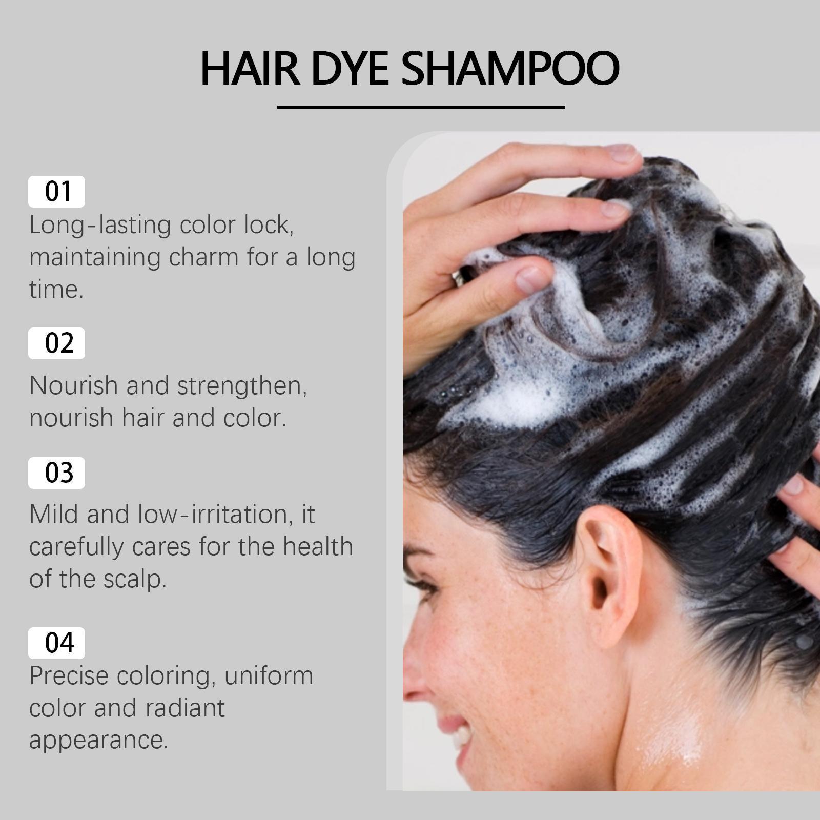 Ierhe Natural Brown Hair Care Plant  Homemade Cleansing Herbal Moisturizing Shampoo