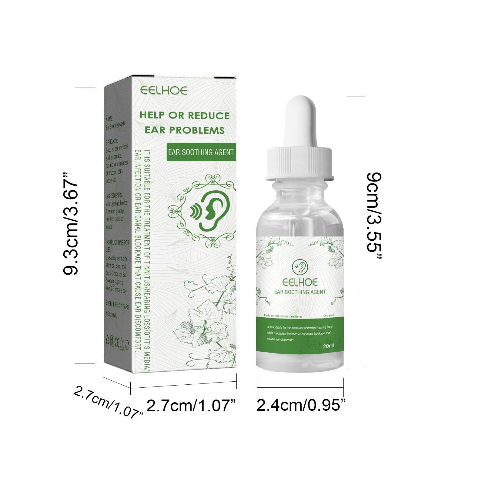 Erlebao Ear Soothing Health Care Ear Drops, Relieve Inner Ear Blockage And Tinnitus Discomfort