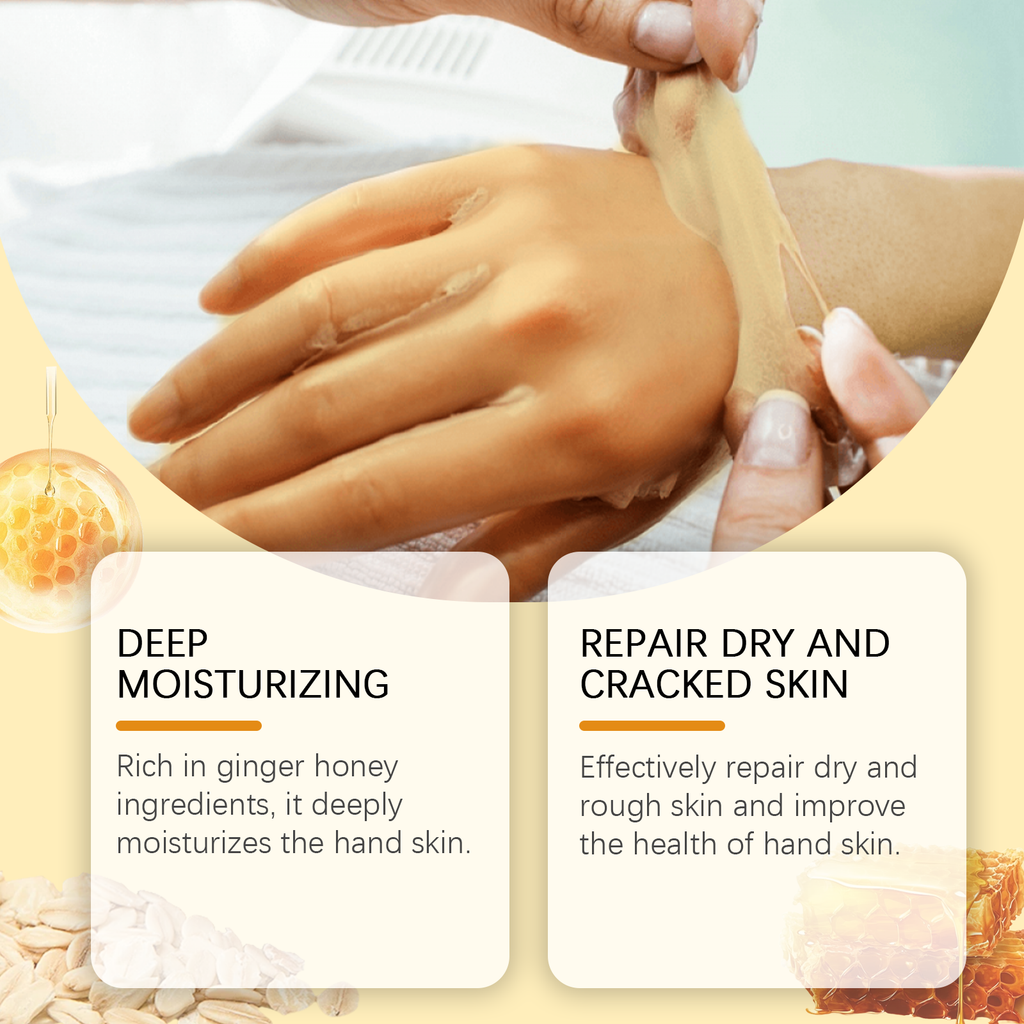 Wiyun Honey Pulling Mask Gently Cleans Dead Skin, Restores Moisture, Nourishes Delicate Hands And Feet Skin