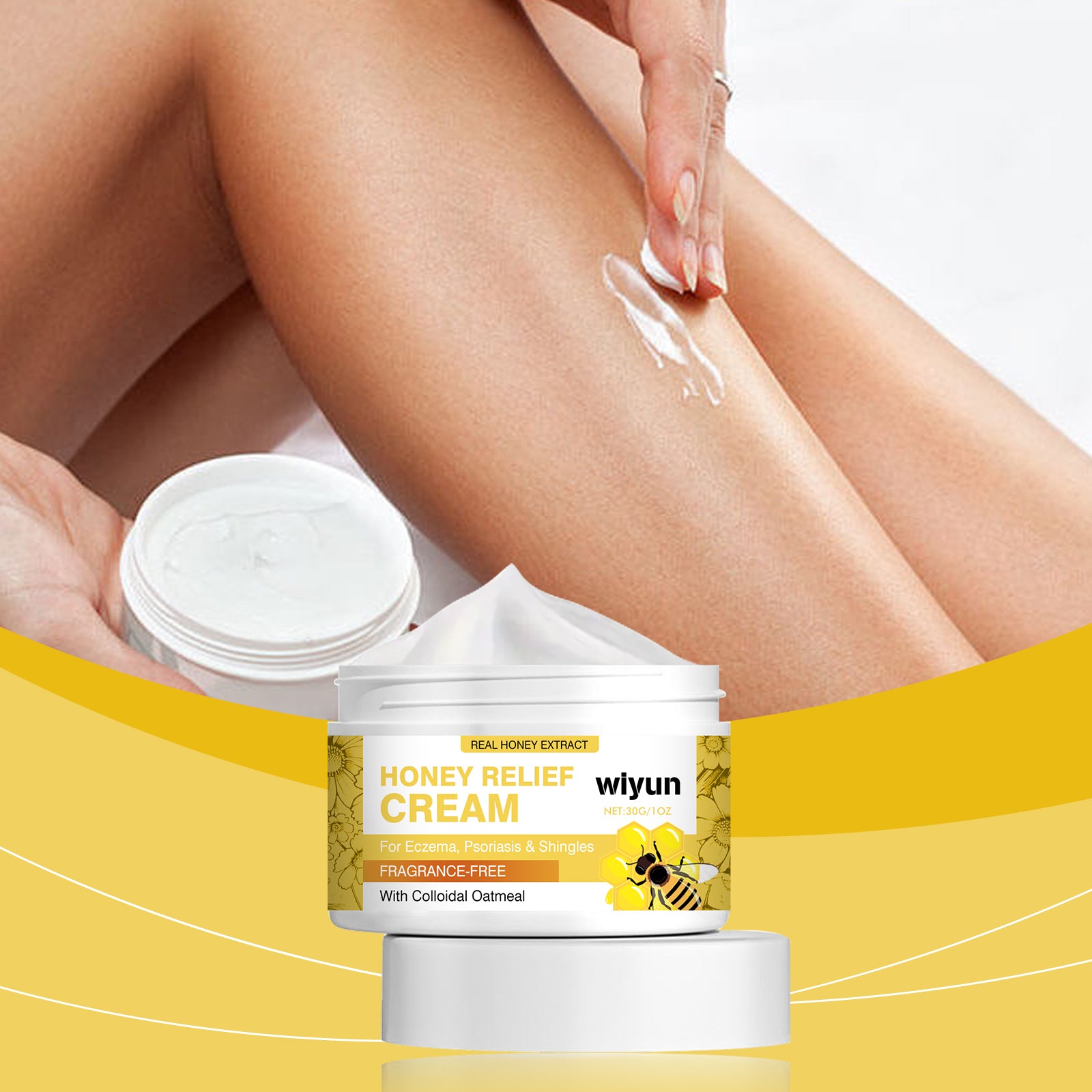 Wiyun Honey Skin Care Cream Nourishes And Protects Skin, Body, Hands And Feet, Moisturizes And Restores Skin
