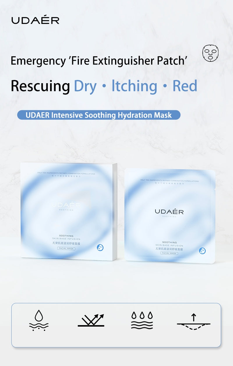 Skin Infiltration And Soothing Mask, Deep Cleansing, Brightening Skin Tone, Hydrating Mask