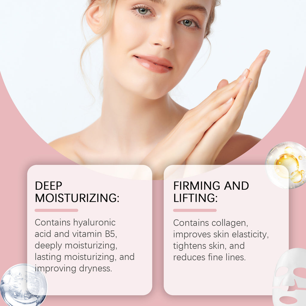 Hoygi Collagen Moisturizing And Anti-Wrinkle Mask (Bag) Three-In-One Moisturizing, Nourishing And Hydrating Facial Mask For Smooth And Tender Skin