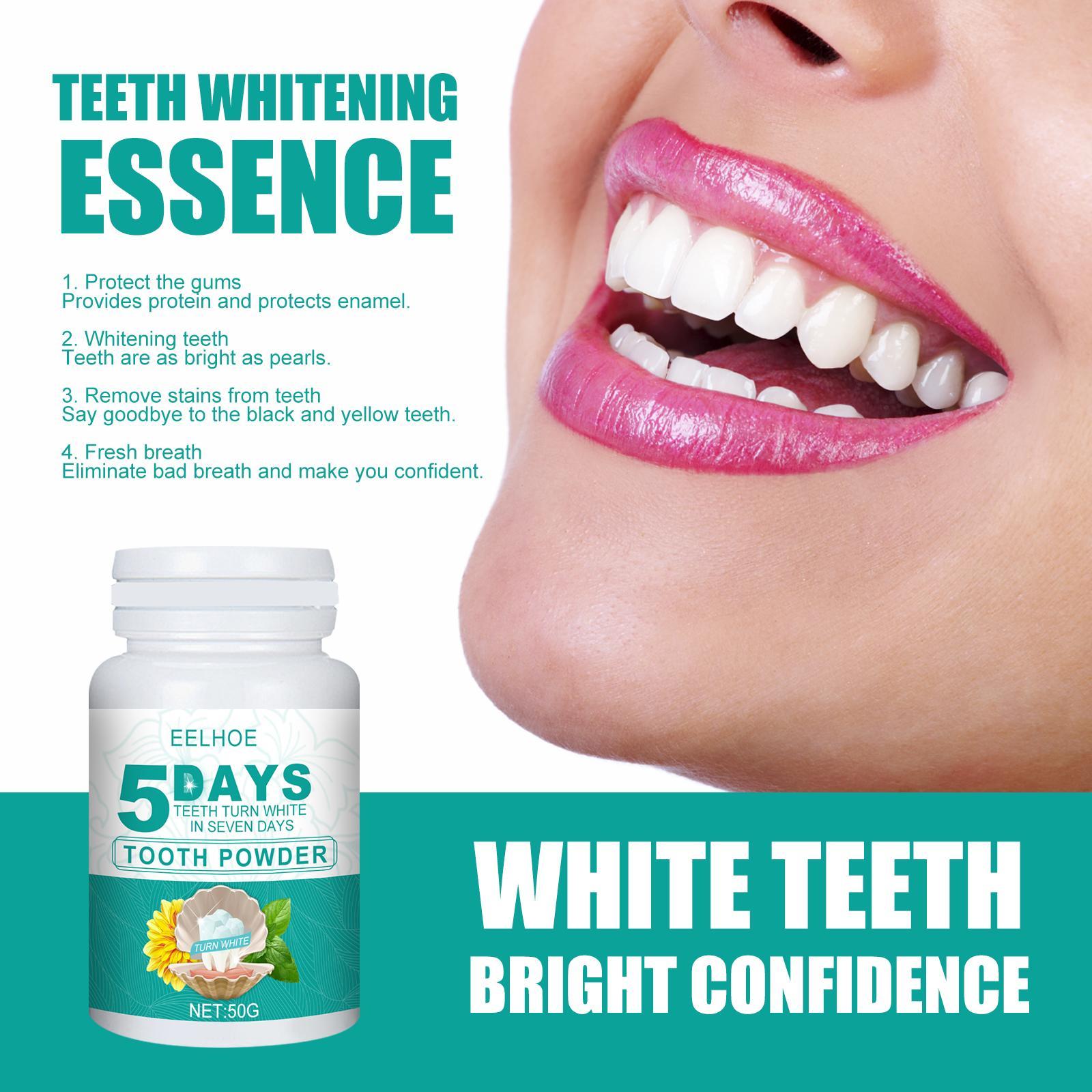 Yierhao Whitening Tooth Powder Cleans Teeth, Removes Dirt And Plaque, And Freshens Breath
