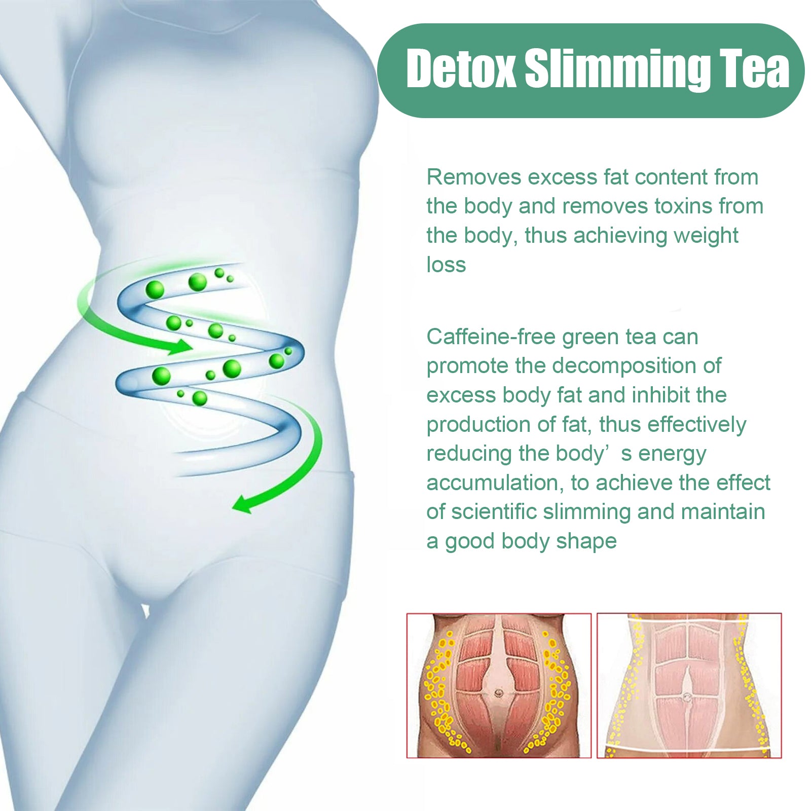 South Moon Detox Slimming Tea, Slim Intellectual Man Fit Little Stomach Small Pretty Waist Shaping