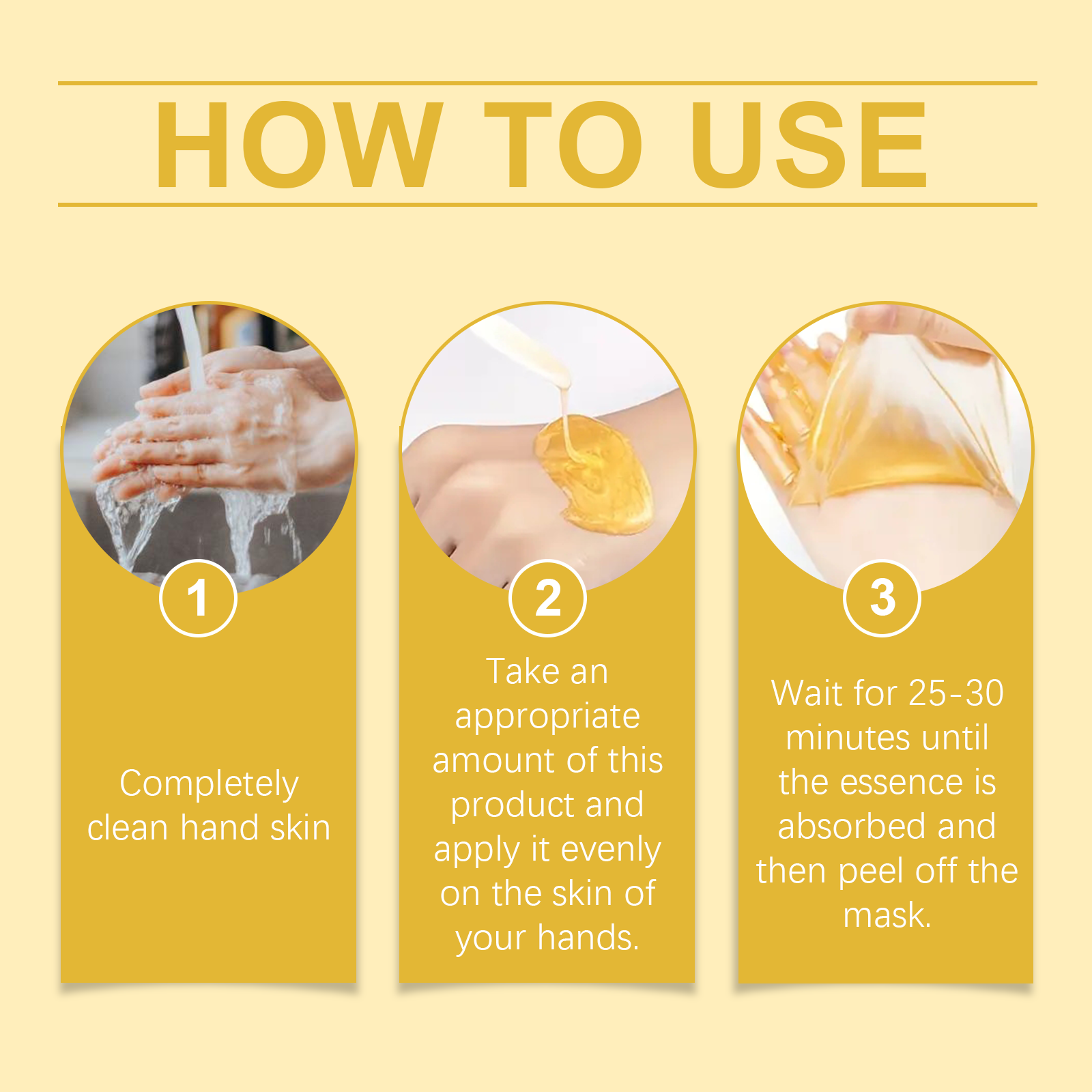 Wiyun Honey Pulling Mask Gently Cleans Dead Skin, Restores Moisture, Nourishes Delicate Hands And Feet Skin