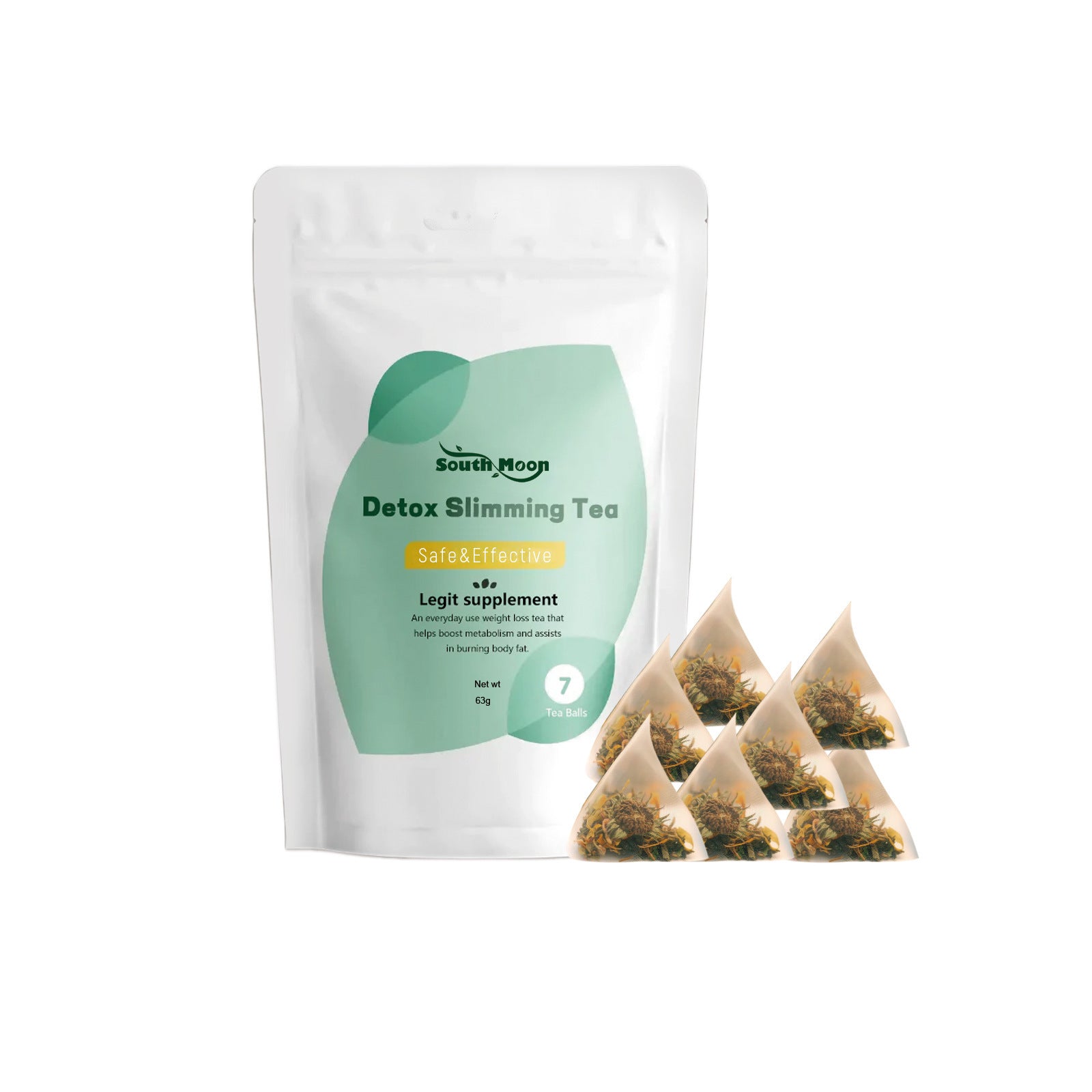 South Moon Detox Slimming Tea, Slim Intellectual Man Fit Little Stomach Small Pretty Waist Shaping