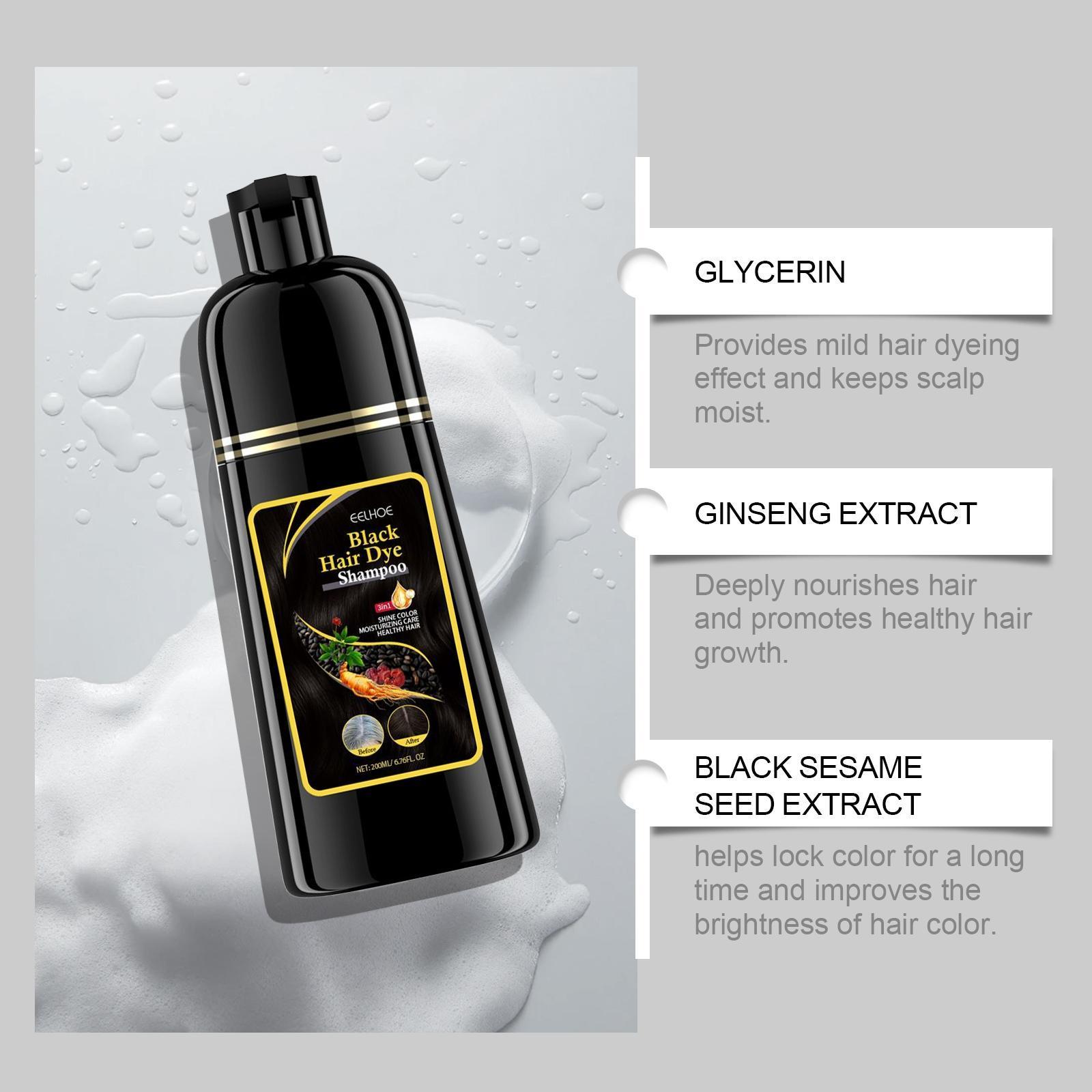 Ierhe Natural Brown Hair Care Plant  Homemade Cleansing Herbal Moisturizing Shampoo