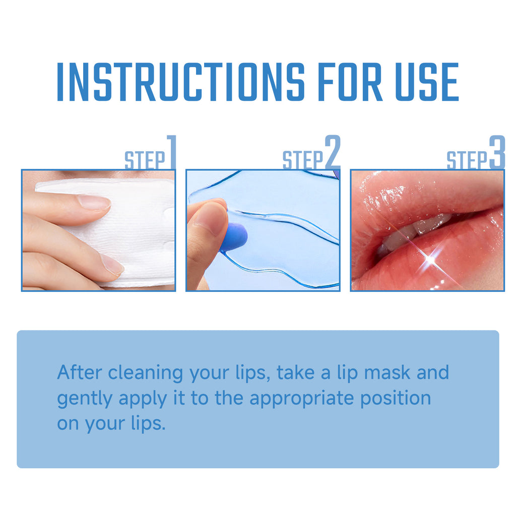 EELHOE Collagen Lip Mask, Prevents Dry Cracking, Fades Lip Lines, Removes Dead Skin, Moisturizes For Plump Lips.