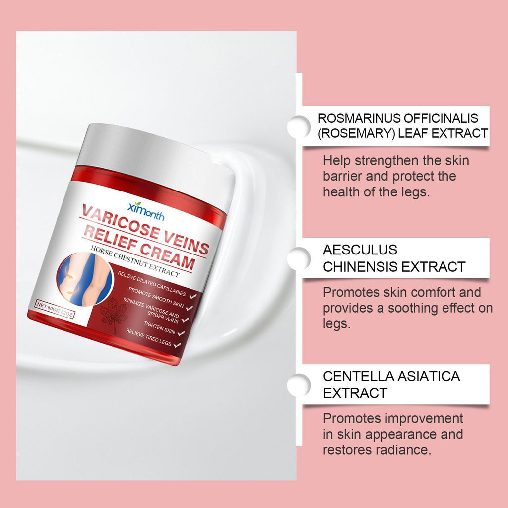 Ximeng Si Leg Vein Repair Cream Leg Massage Relieves Leg Swelling Earthworm Leg Skin Body Massage Cream