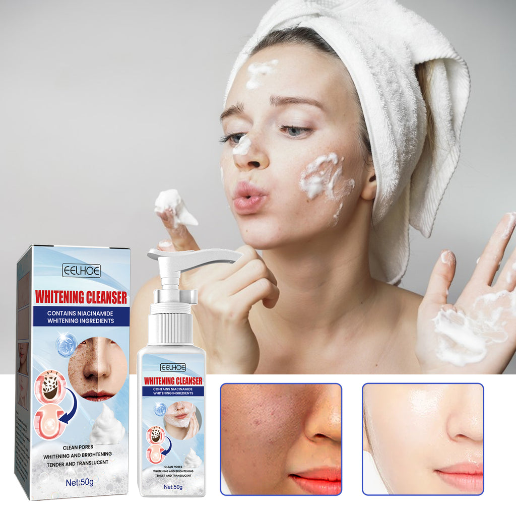 EELHOE Nicotinamide Facial Cleanser, Facial Cleansing, Hydrating, Spot Brightening, Skin Beautifying, Foam Facial Cleanser