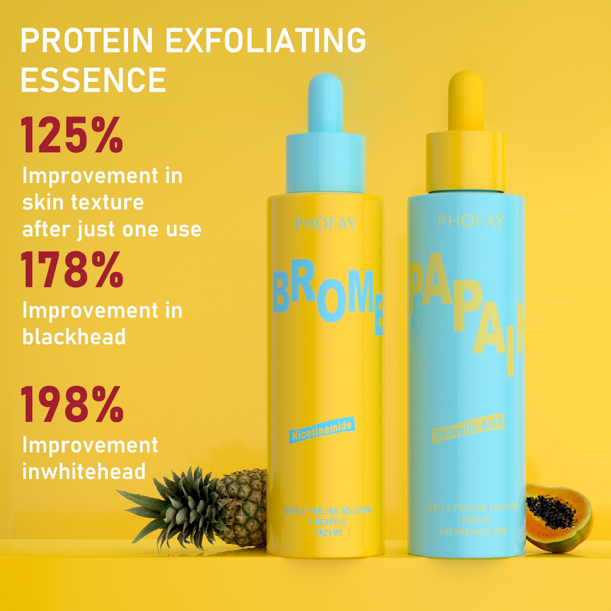 PHOFAY GENTLE PEELING SOLUTION PAPAYA ENZYME AHA BHA