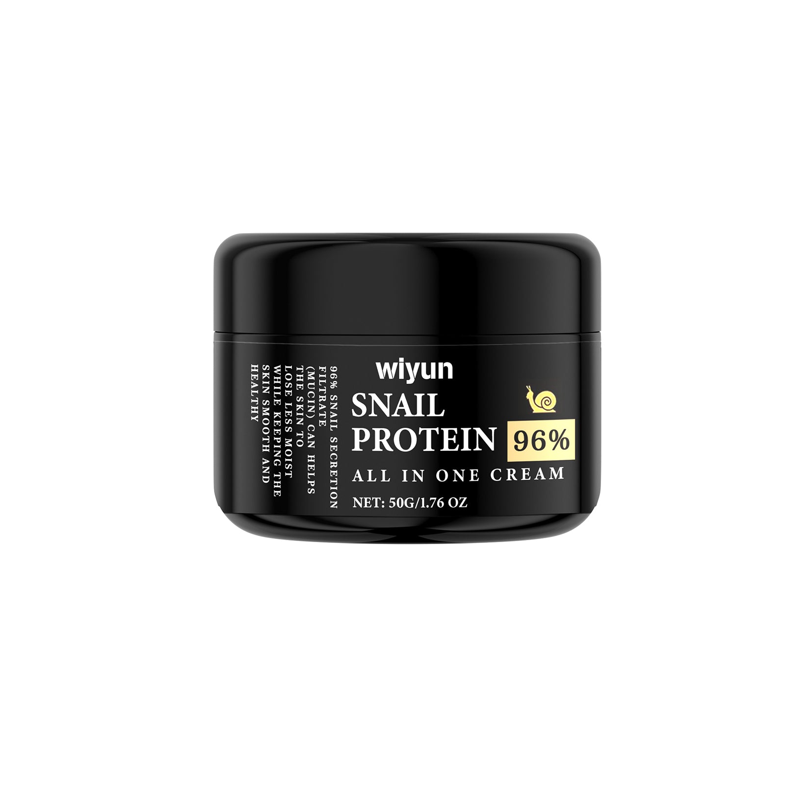 Wiyun Snail Protein All In One Cream, Hydrating Moisturizing Refreshing Delicate Skin Repair Dark Yellow Face Brightening Cream