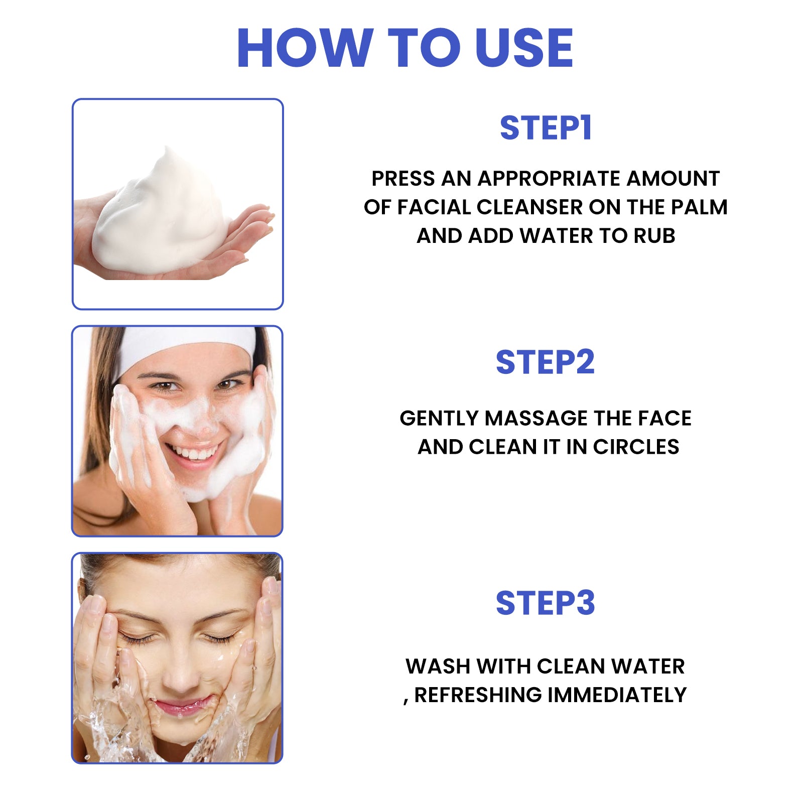 EELHOE Nicotinamide Facial Cleanser, Facial Cleansing, Hydrating, Spot Brightening, Skin Beautifying, Foam Facial Cleanser